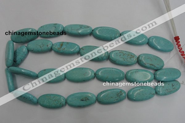 CWB737 15.5 inches 15*30mm oval howlite turquoise beads wholesale