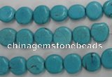 CWB750 15.5 inches 9mm freeform howlite turquoise beads wholesale