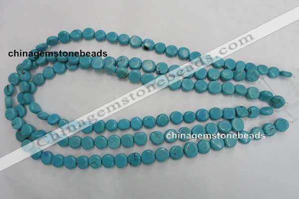 CWB750 15.5 inches 9mm freeform howlite turquoise beads wholesale