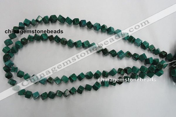 CWB760 15.5 inches 6*6mm cube howlite turquoise beads wholesale