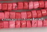 CWB823 15.5 inches 2*4mm tyre howlite turquoise beads wholesale