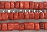 CWB824 15.5 inches 2*4mm tyre howlite turquoise beads wholesale