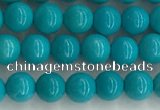 CWB850 15.5 inches 4mm round howlite turquoise beads wholesale