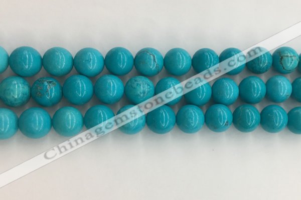 CWB854 15.5 inches 12mm round howlite turquoise beads wholesale