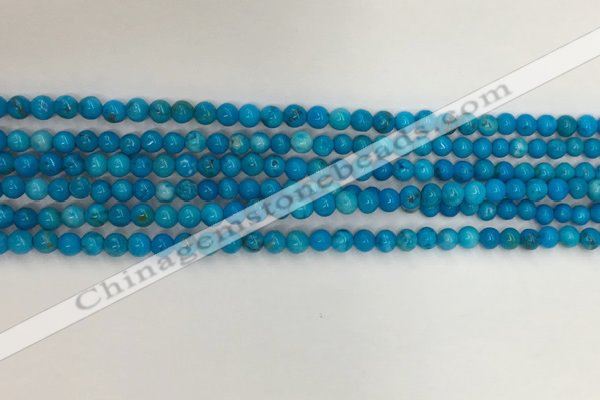 CWB856 15.5 inches 3mm round howlite turquoise beads wholesale