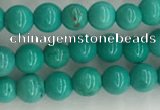 CWB863 15.5 inches 4mm round howlite turquoise beads wholesale