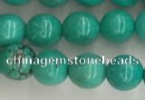 CWB864 15.5 inches 6mm round howlite turquoise beads wholesale