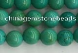 CWB869 15.5 inches 4mm round howlite turquoise beads wholesale