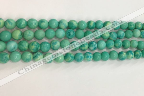 CWB876 15.5 inches 6mm round howlite turquoise beads wholesale