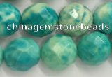 CWB881 15.5 inches 6mm faceted round howlite turquoise beads