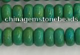 CWB898 15.5 inches 2*4mm rondelle howlite turquoise beads