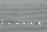 CWH01 15.5 inches 4mm faceted round white jade beads wholesale