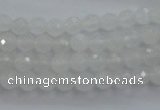 CWH02 15.5 inches 6mm faceted round white jade beads wholesale