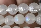 CWH60 15.5 inches 6mm faceted round AB-color white jade beads