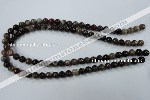 CWJ202 15.5 inches 8mm round wood jasper gemstone beads wholesale