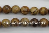 CWJ253 15.5 inches 10mm round wood jasper gemstone beads wholesale