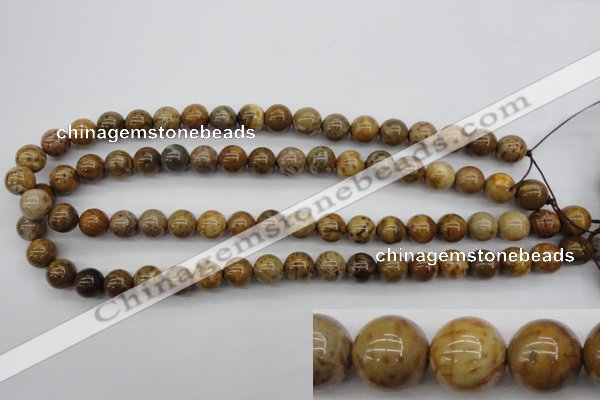 CWJ253 15.5 inches 10mm round wood jasper gemstone beads wholesale