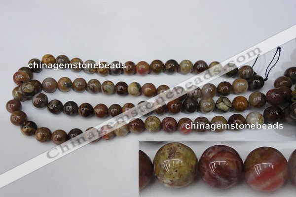 CWJ273 15.5 inches 10mm round wood jasper gemstone beads wholesale