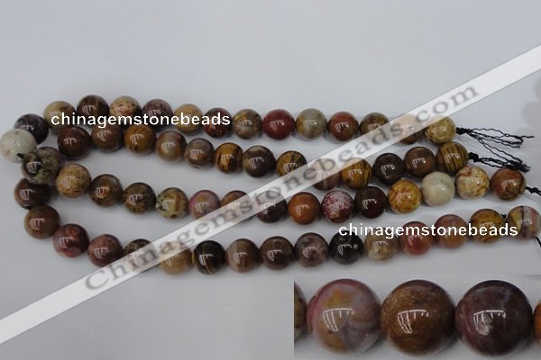 CWJ275 15.5 inches 14mm round wood jasper gemstone beads wholesale