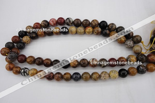 CWJ283 15.5 inches 11mm round wood jasper gemstone beads wholesale