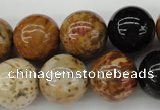 CWJ284 15.5 inches 16mm round wood jasper gemstone beads wholesale