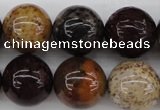 CWJ286 15.5 inches 18mm round wood jasper gemstone beads wholesale