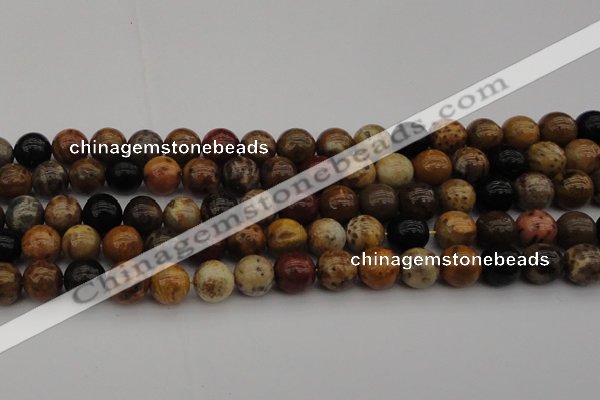 CWJ289 15.5 inches 14mm round wood jasper gemstone beads wholesale