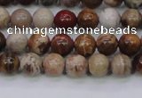 CWJ401 15.5 inches 6mm round wood jasper gemstone beads wholesale