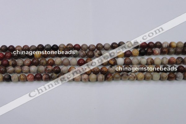 CWJ401 15.5 inches 6mm round wood jasper gemstone beads wholesale