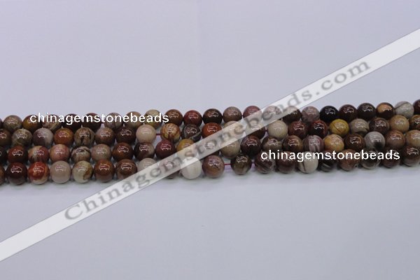 CWJ402 15.5 inches 8mm round wood jasper gemstone beads wholesale