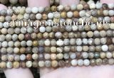 CWJ450 15.5 inches 4mm faceted round wood jasper beads wholesale