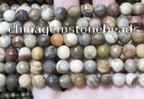 CWJ452 15.5 inches 8mm faceted round wood jasper beads wholesale