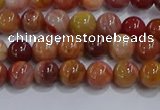 CWJ461 15.5 inches 6mm round rainbow wood jasper beads