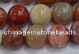 CWJ464 15.5 inches 12mm round rainbow wood jasper beads