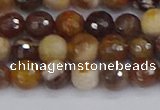 CWJ476 15.5 inches 6mm faceted round wood jasper gemstone beads