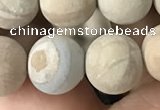 CWJ523 15.5 inches 10mm round matte wooden jasper beads wholesale