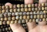 CWJ563 15.5 inches 6mm round wood jasper beads wholesale