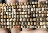 CWJ590 15.5 inches 4mm round wood jasper beads wholesale