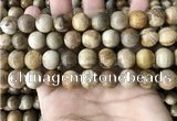 CWJ594 15.5 inches 12mm round wood jasper beads wholesale