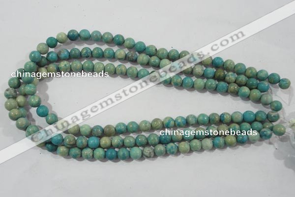 CXH102 15.5 inches 8mm round dyed Xiang He Shi gemstone beads