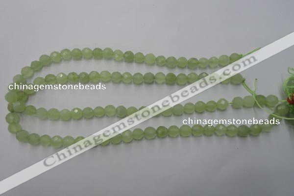 CXJ102 15.5 inches 8mm faceted round New jade beads wholesale