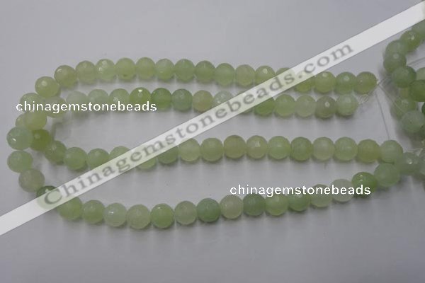 CXJ103 15.5 inches 10mm faceted round New jade beads wholesale