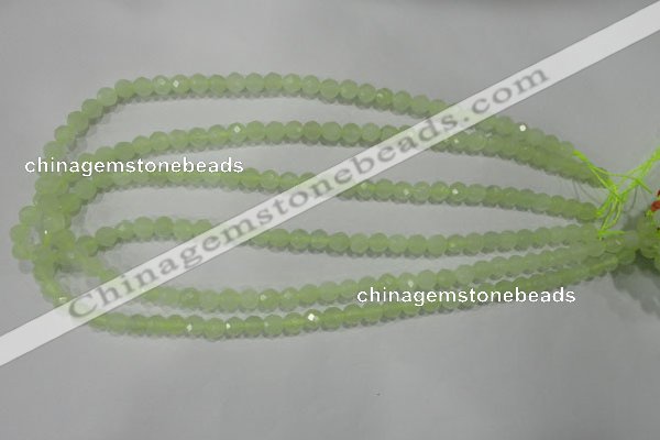 CXJ151 15.5 inches 6mm faceted round New jade beads wholesale