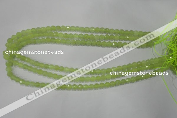 CXJ161 15.5 inches 6mm faceted round New jade beads wholesale