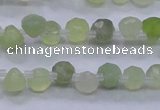 CXJ215 Top drilled 7*7mm faceted teardrop New jade beads