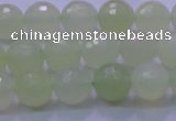 CXJ220 15.5 inches 10mm faceted round New jade beads wholesale