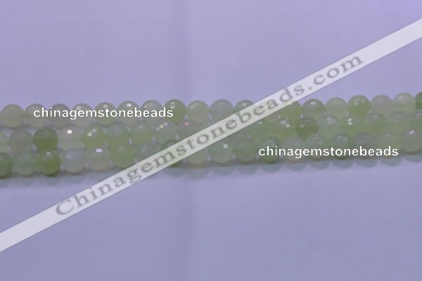 CXJ220 15.5 inches 10mm faceted round New jade beads wholesale