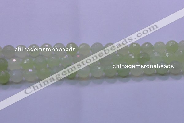 CXJ222 15.5 inches 14mm faceted round New jade beads wholesale