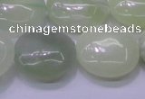 CXJ228 15.5 inches 25mm flat round New jade beads wholesale