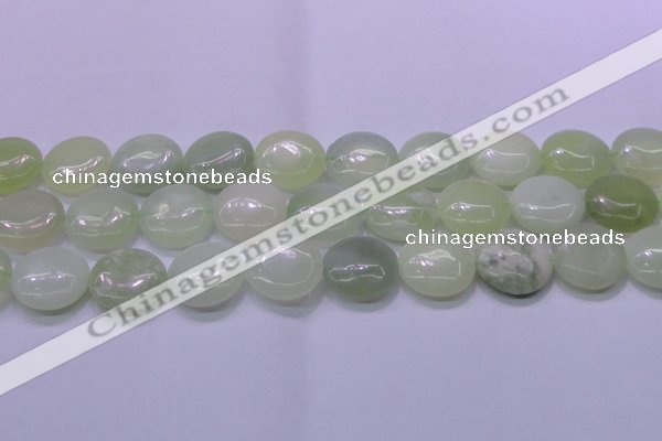 CXJ228 15.5 inches 25mm flat round New jade beads wholesale